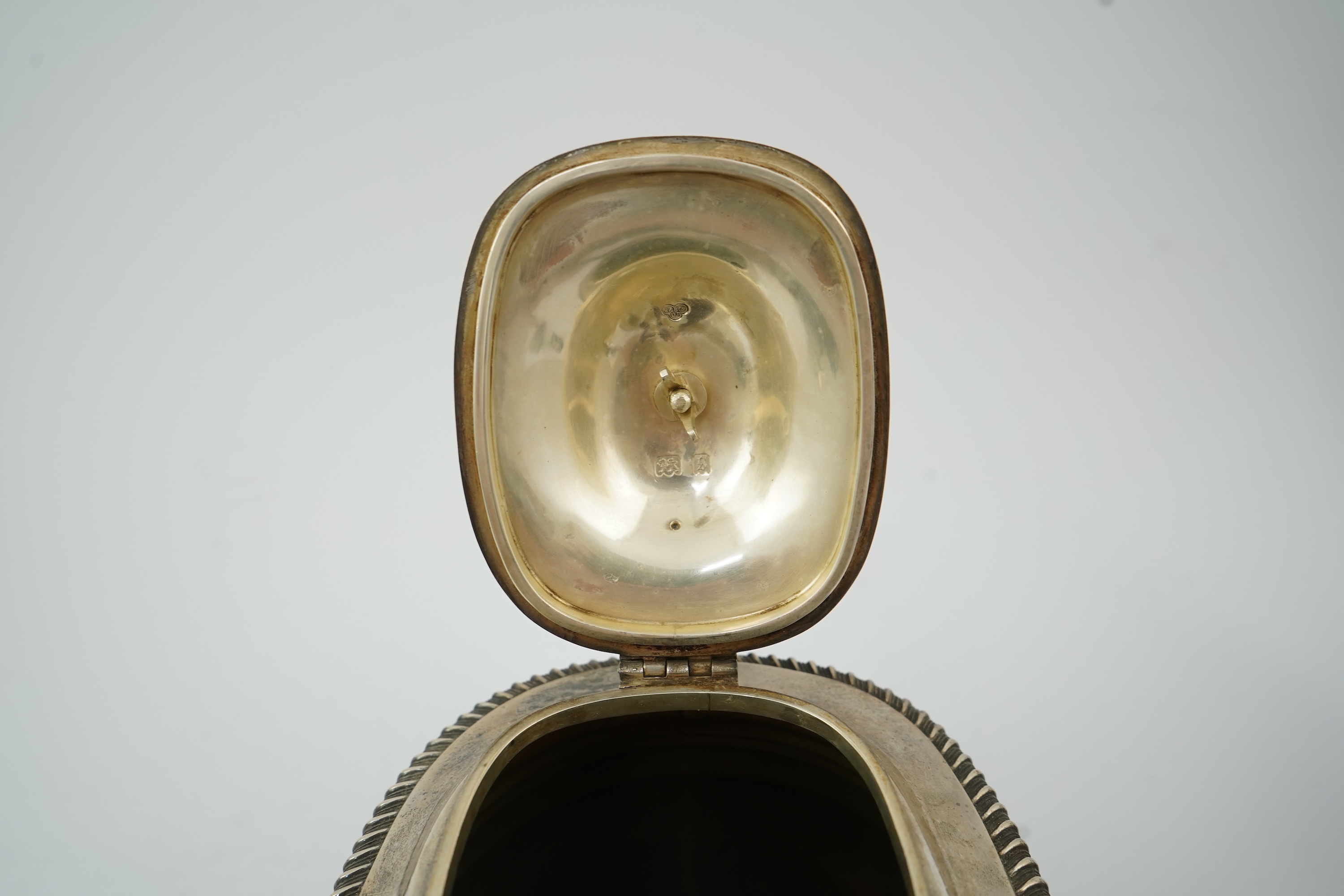 A George V silver four piece tea set, by The Goldsmiths & Silversmiths Co Ltd